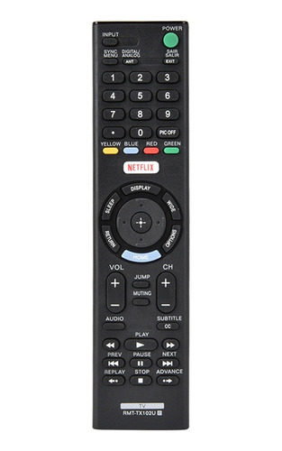 Control Remoto Rmt-tx102u Para Sony Smart Tv Para Kdl-32w600