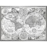 Cuadro Mapa Planisferio Constelaciones Map Of The World 1651