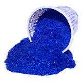 Glitter Em Pó 250g Gramas Prata Escolar Cor Azul-escuro