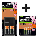 Kit Cargador + 4 Aa Piezas + 4 Aaa Piezas Duracell Cef14