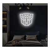 Letrero Led Transformers Logo 33*32cm Luminoso