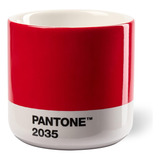 Copenhagen Design Pantone Machiato Cup 100ml, Rojo, Talla Ún