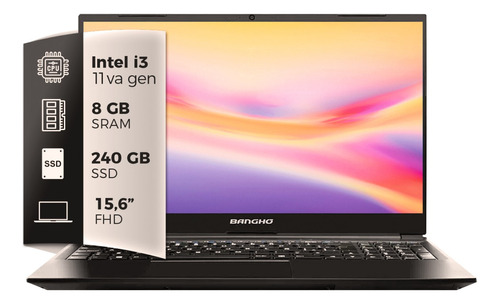 Notebook Bangho Max Core I3 8gb Ram 240gb Ssd M2 W11 Pro