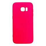 Case Capinha Case Ccs Aveludada Para Samsung Galaxy Cor Pink Galaxy S7 Edge