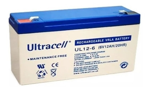 * * Batería Recargable 6v 12ah Ultracell * * 