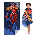 Toalla De Baño Infantil Niño Spiderman Extra Suave Algodón