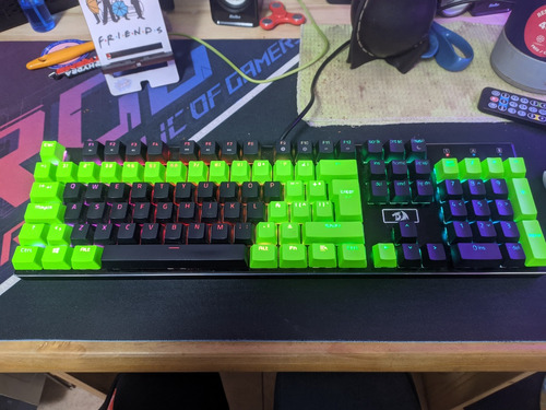 Teclado Redragon Devarajas ¡único! Mods, Keycaps Razer Pbt 