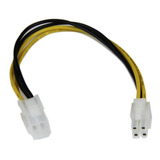 Cable De Poder Startech Atx Macho - Hembra 4-pin 20cm