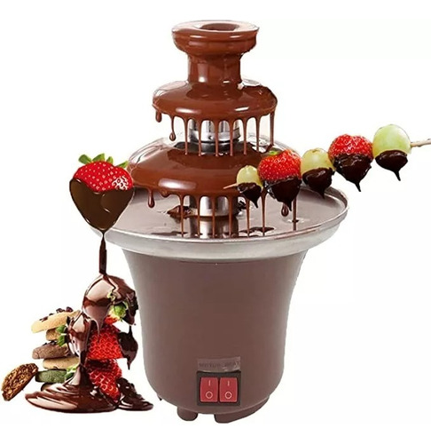 Mini Fuente De Chocolate Eléctrica 3 Pisos Uso Facil