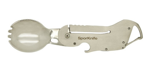 Sporknife 3 Cubiertos En 1 Camping Acero.  Envía Banimported