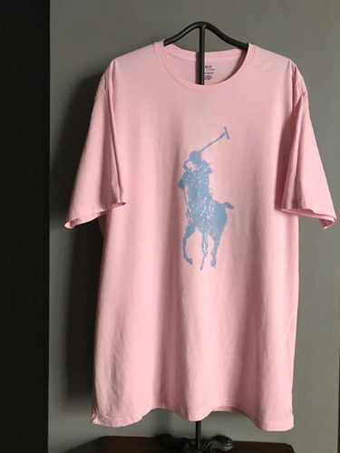 Playera Polo Ralph Lauren Big Pony Rosa Grande Talla X L T !