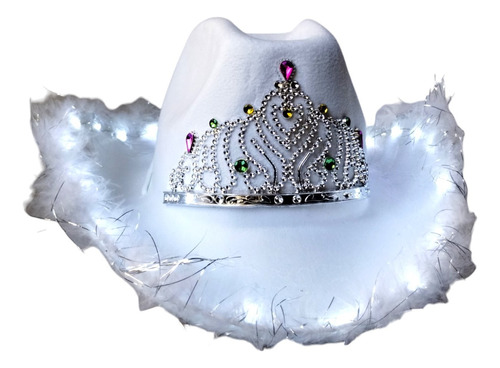 Sombrero Cowboy Cowgirl Led Corona Vaquero Carioca Luminoso