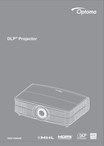 Manual Pdf - Projetor Optoma 4k Uhd60 Hdr