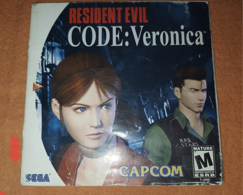 Manual Origina Residen Evil Code Veronica Dreamcast Sega