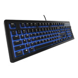 Steelseries Apex 100 Teclado Alámbrico Gamer Retroiluminado Color Del Teclado Negro Idioma Inglés Us