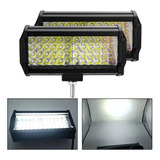 Pack 2 Focos Led Neblinero Barra Recta 144w 48 Led Spot