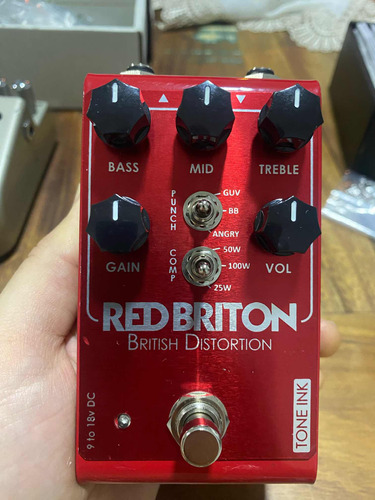 Pedal Red Briton Tone Ink Marshall Drive (ñ Angry Charlie)