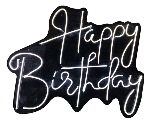 Letrero Neon Led Para Feliz Cumpleaños Happy Birthday