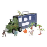 Camion Transportador Dinosaurios Guarda Autos Accesorios