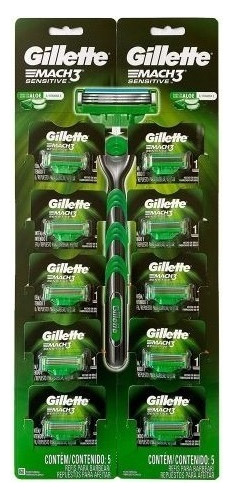  Gillette Mach3 Sensitive Repuesto X 10 U