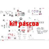 Kit Vetores Tema Pascoa Arquivo Digital Cnc Laser