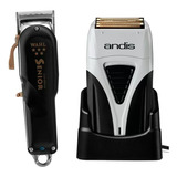 Kit Senior Black Cordless + Andis Profoil Shaver Plus Bivolt