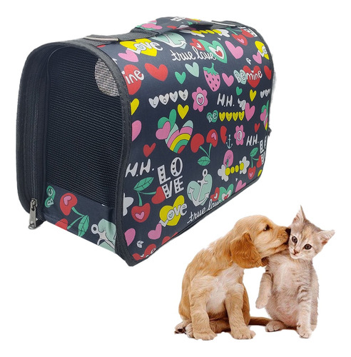 Bolso Transportador Mediano Perro Gato Mascota Premium