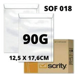 Envelope Saco Offset Sof 18 - 12,5 X 17,6cm - Cx. C/ 250 Cor Branco