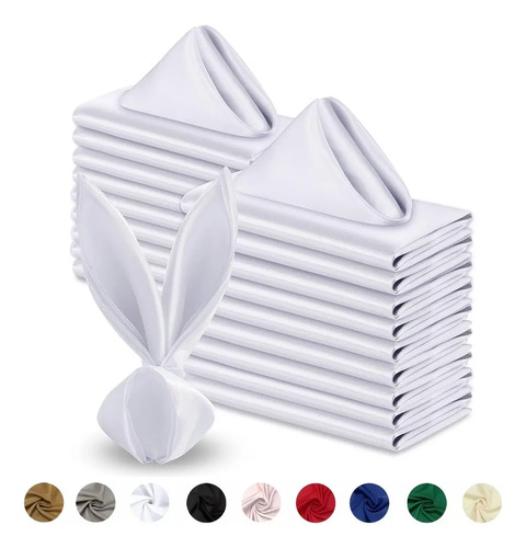 Dservilletas En Tela 40x40 Cm Paquete Con 20 Colores A Elegi