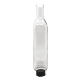Botella Vidrio Aceite Vinagrera Con Tapa Inserto 500 X12