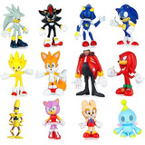 Figura De Acción Set 12 Pzs Sonic The Hedgehog Coleccion