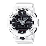 Reloj Casio G-shock Original Para Hombre Ga7007acr Color De La Correa Blanco Color Del Bisel Blanco Color Del Fondo Negro