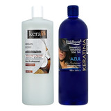 Keratina Keraliss Coco + Shampoo Look Repair Azul 1.000 Ml