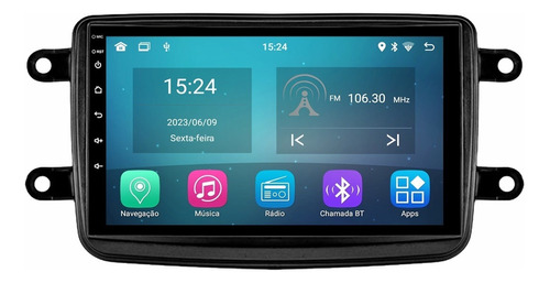 Multimidia Kwid Duster Logan Sandero Carplay Android Auto