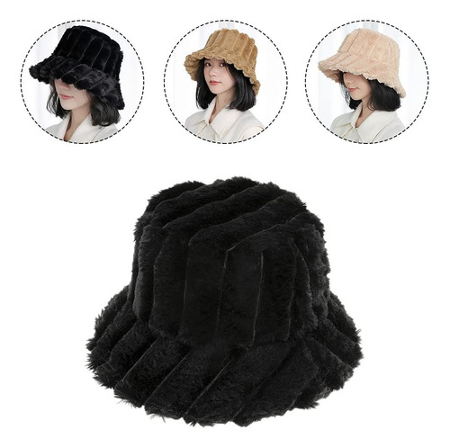 Piluso Gorro Con Pelos Tipo Piel Ajustable Invierno Premium