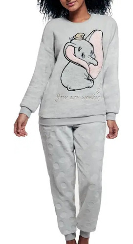 Pijama De Dumbo Elefante Conjunto De 2 Piezas Calientita