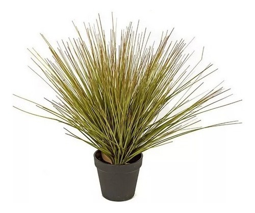 Planta Artificial Pasto Grass + Maceta Cola Zorro 68cm Pampa