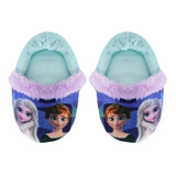 Pantuflas De Niña Frozen Disney Azul Térmico Antiderrapante