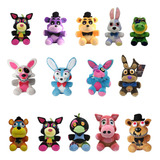 Pack 14 Felpa Fnaf Chica Bonnie Freddy Foxy Con Bolsa Color 14pcs