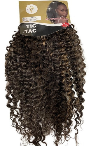 Aplique Cacheado Afro Tic Tac 60cm Alongamento Super Natural