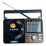 Radio A Pilha E Tomada Fm/am Retro Com Antena Completo Xbass