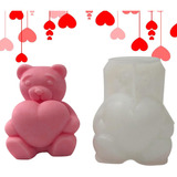 Bear Silicone Mold - 3d Love Bear Candle Molds, Cake