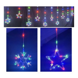 Luces Led Estrellas Y Copos 470 Luces 6mt Navidad Multicolor