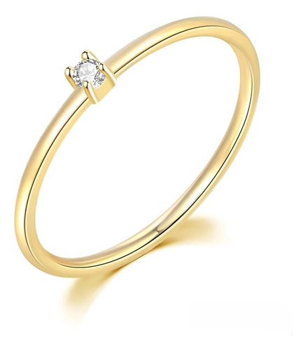 Oferta Mes Anillo Compromiso Oro 18 K Diamante Certificado 