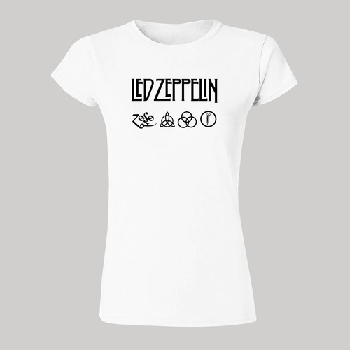 Playera Mujer Rock Led Zeppelin Logo 944b