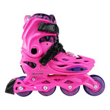 Patins Freemix Urban Inline Infantil Rosa Abec 9 Traxart