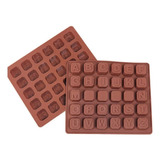 Moldes De Silicona Para Letras De Chocolate Bombones Jabon 