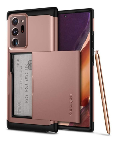 Funda Para Samsung Note 20 Ultra Spigen Slim Armor Cs Bronce