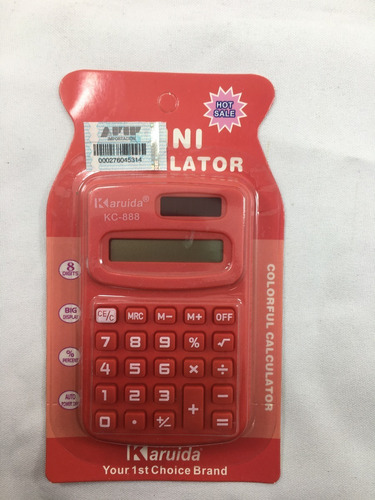 Mini Calculadora Color Liso #kc-888