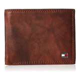 Cartera Billetera Para Hombre Passcase De Cuero Tan Huck,